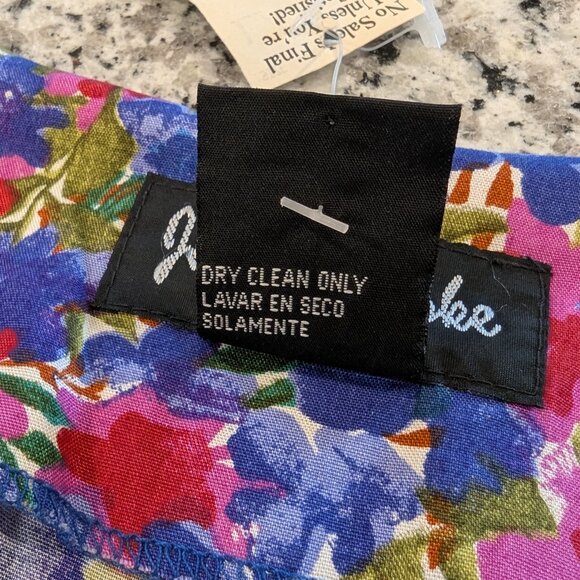 VINTAGE Nwt Floral Romper L Button Front Lace-Up Sides Flutter Sleeves Tie Back - Picture 10 of 13